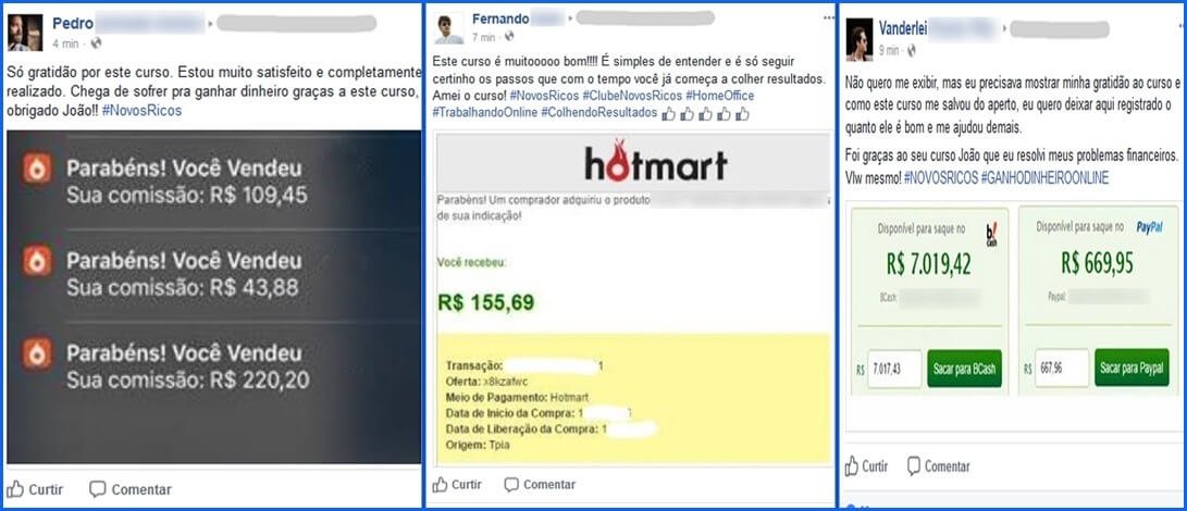 Relatos de alunos do programa Novos Ricos Depoimentos - Novos Ricos