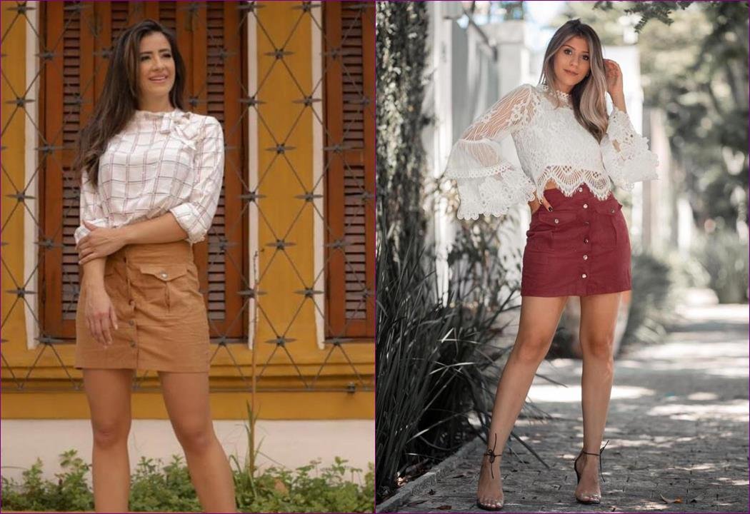 Looks com saia camurça Looks com saia camurça